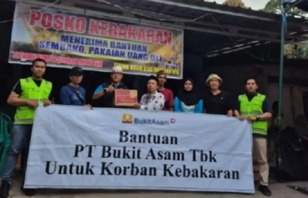 Respons Cepat PT Bukit Asam Bantu Korban Kebakaran di Komplek Brangau Tanjung Enim (Sumber : Reformasiaktual.com)