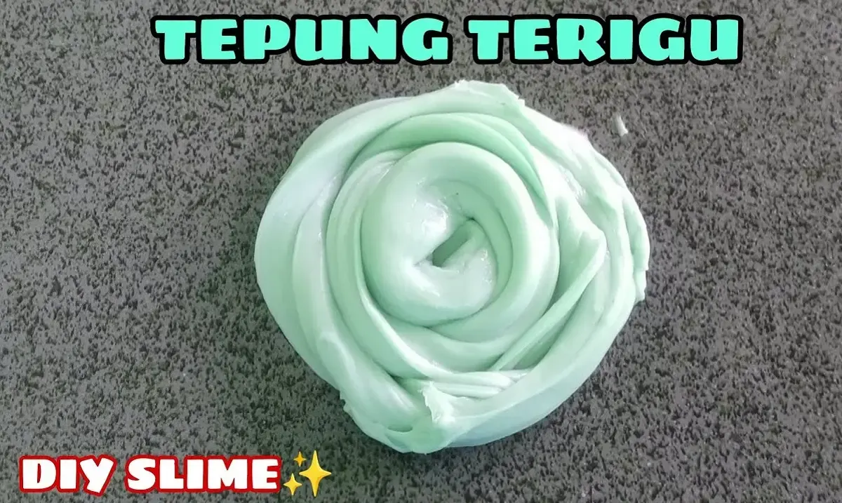 Cara Mudah Membuat Slime dari Tepung Terigu (Sumber : YouTube/bernama Slime)
