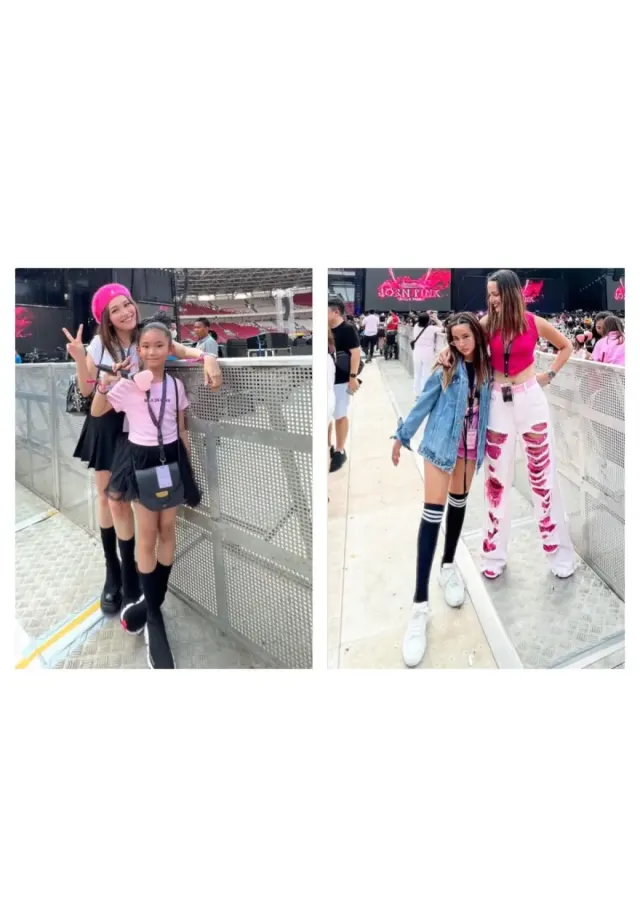 8 Gaya Artis dan Anak Nonton Bareng Konser BLACKPINK