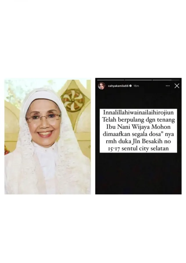 Kabar Duka, Nani Wijaya Meninggal Dunia di Usia 78 Tahun