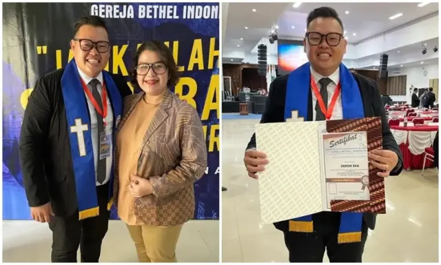 Pernah Tersandung Kasus Narkoba, Ini 6 Potret Haru Reza Bukan Dilantik Menjadi Pendeta