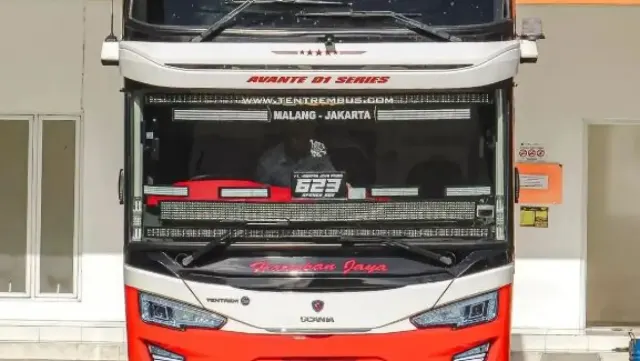 Bus tanpa Spion Tanduk PO Harapan Jaya Avante D1, Makin Ganteng
