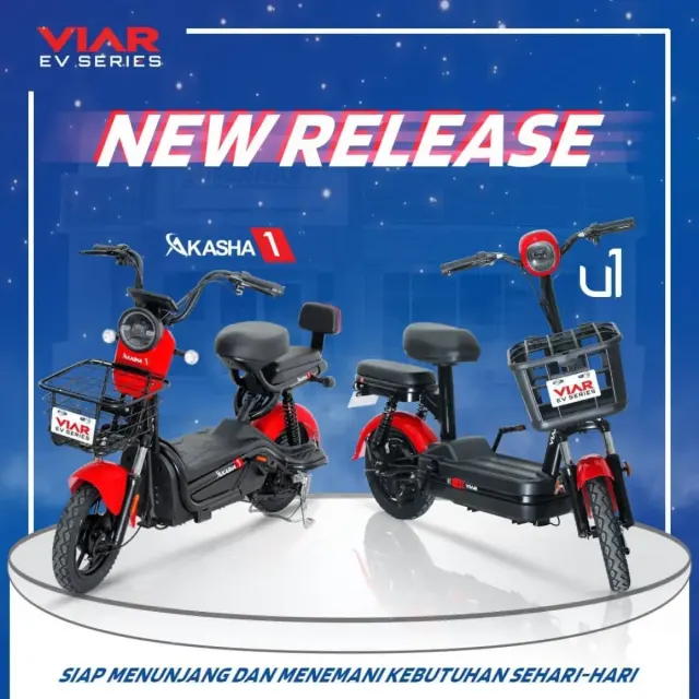 Spesifikasi Sepeda Listrik New Viar U1 dan Akasha1, 5 Jutaan Bisa Bawa Pulang
