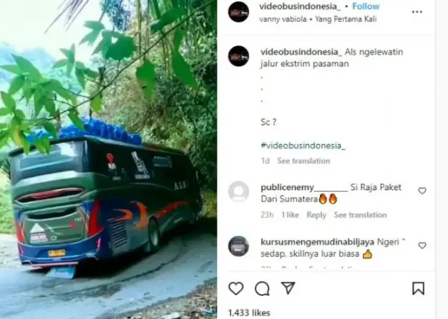 Luar Biasa! Sopir PO ALS Mampu Lewati Kelok Berangin dengan Mudah