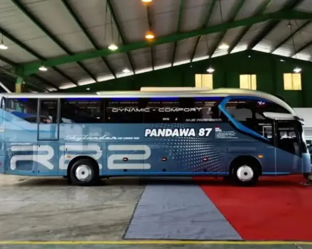 Intip Keren dan Mewahnya Bus Pandawa 87 Seri Skylander R22 SHD Buatan New Armada