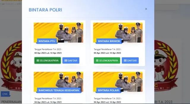 Rekrutmen Polri 2023, Syarat Pendaftaran Terbaru Bintara Polri
