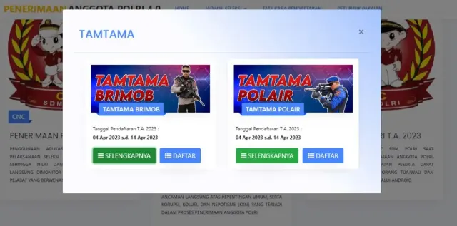 Rekrutmen Polri 2023, Cara Daftar Akpol Terbaru Online