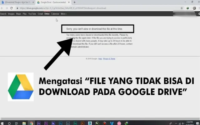 5 Cara Mengatasi Google Drive yang Tidak Bisa Mengunduh File