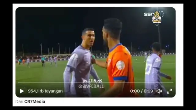 Al Nassr Seri lawan Al Feiha, Ronaldo Ngamuk
