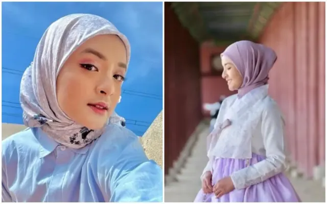5 Potret Pesona Nabila Ishma, Menawan dengan Hanbook Korea