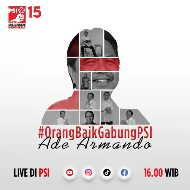 Ade Armando Gabung PSI, Raja Juli Antoni: Jadi Energi Baru untuk Teriakkan Kebenaran