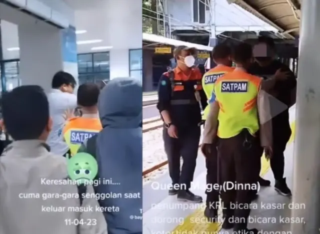Viral! Pria Diduga ODGJ Ngamuk di Stasiun KRL, Terobsesi dengan Dokter Gigi?