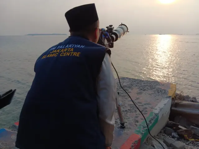 Tim Falakiyah JIC: Hilal Tertutup Awan Tebal dari Pulau Karya