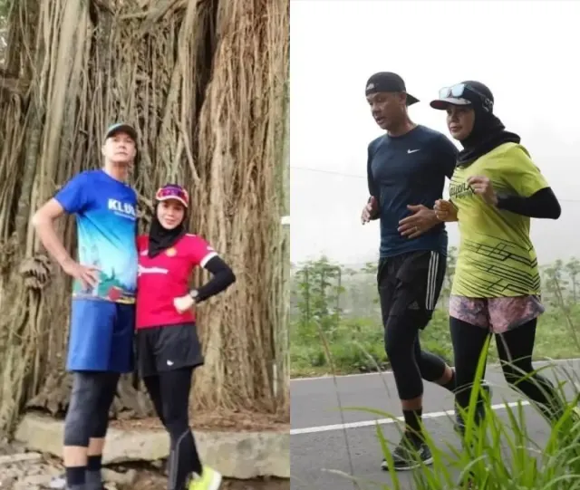 7 Momen Ganjar Pranowo dan Siti Atiqoh Olahraga Bareng, Kunci Harmonis dan Bugar