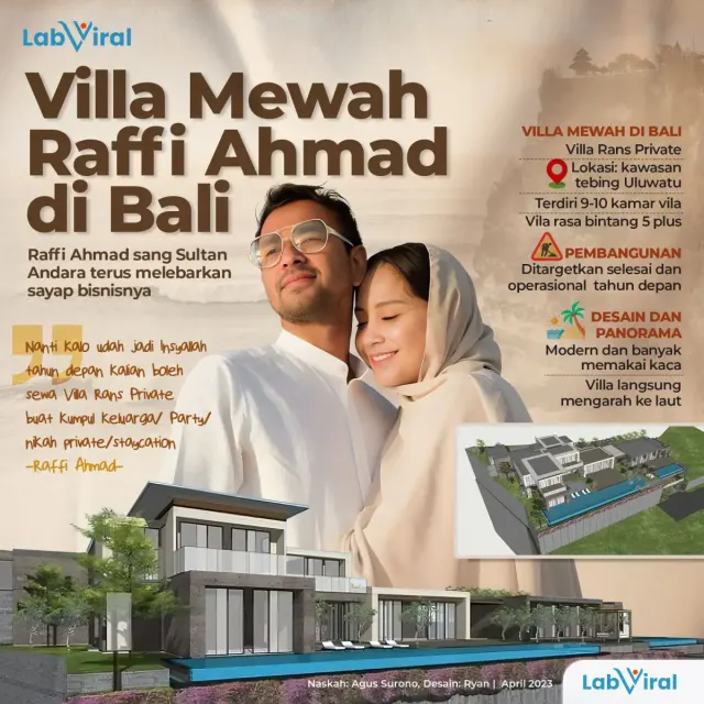 Villa Mewah Raffi Ahmad di Bali