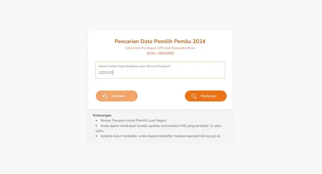 Cara Cek Namamu di Daftar Pemilih Tetap Pemilu 2024