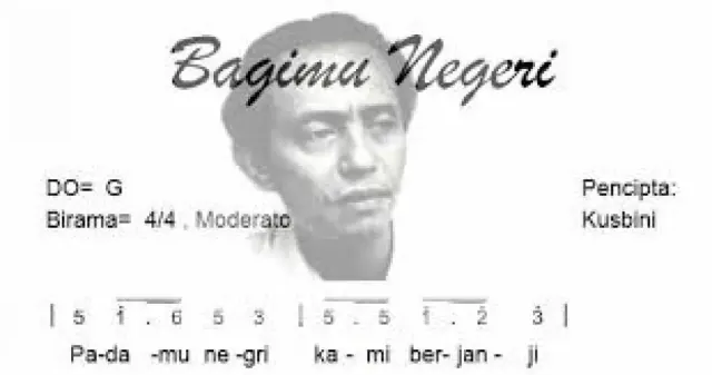 Lirik Lagu Bagimu Negeri Kusbini, Bermakna Tentang Negara