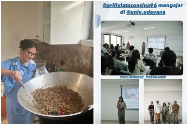 5 Potret Bukti Prilly Latuconsina Seseru Itu Orangnya, Ngajar di Kampus sampai Masak Besar