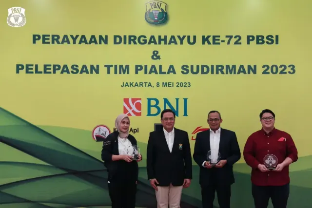BNI dan PBSI Lepas Tim Indonesia untuk Rebut Piala Sudirman 2023