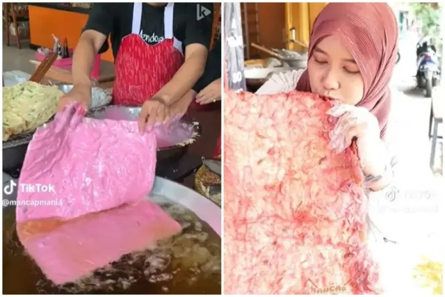 Viral, Mendoan Raksasa Warna Pinky Boy Asli Purwokerto