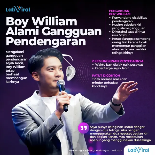 Boy William Alami Gangguan Pendengaran