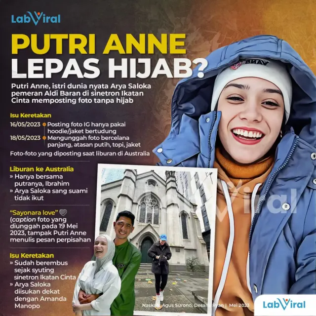 Putri Anne Lepas Hijab?