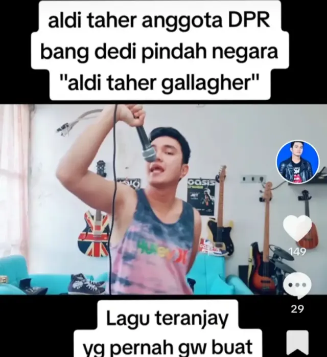 Usai Wawancara Ngaco di TV, Aldi Taher Langsung Ciptakan Lagu Baru Sindir Deddy Corbuzier yang Bakal Pindah Negara