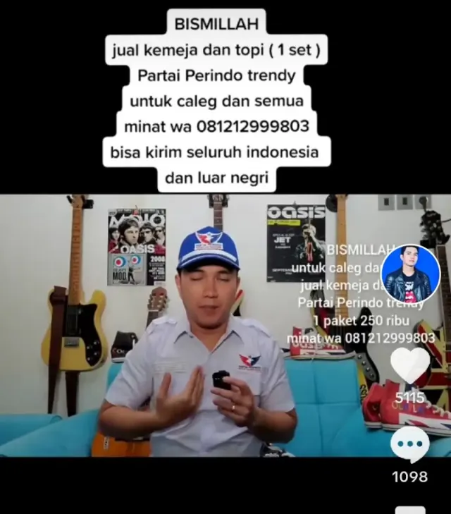 Aldi Taher Jual Atribut Kampanye Perindo