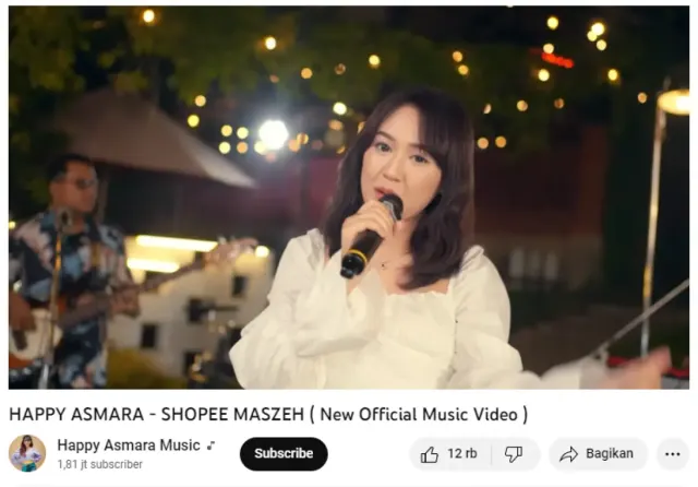 Lirik dan Makna Lagu Shopee Maszeh dari Happy Asmara yang Trending di YouTube