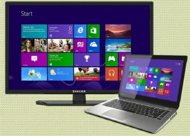 Cara Menghubungkan Laptop ke TV Tanpa Kabel menggunakan WiFi