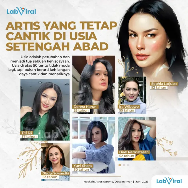 Artis yang Tetap Cantik di Usia Setengah Abad