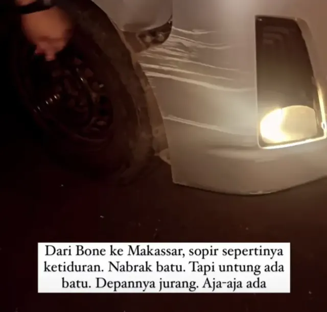Mobil Ditumpangi Fiersa Besari Kecelakaan Di Bone, Kemungkinan Bablas Ke Makassar