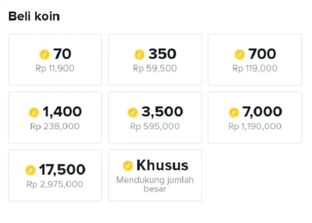 Daftar Harga dan Cara Beli Koin TikTok buat Kasih Gift di Live Streaming
