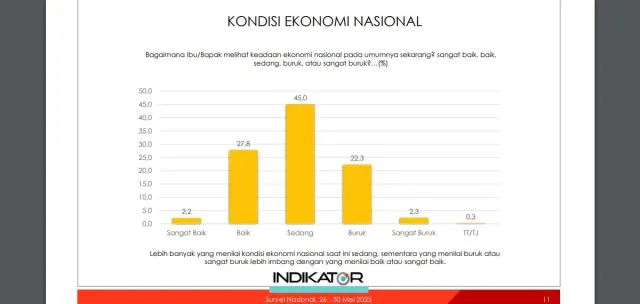 Survei Soal Kondisi Ekonomi Nasional, Jawaban Mayoritas Rakyat Indonesia Tidak Disangka-sangka