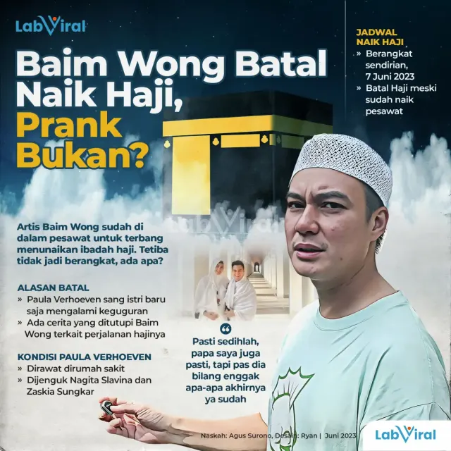 Baim Wong Batal Naik Haji, Prank Bukan?