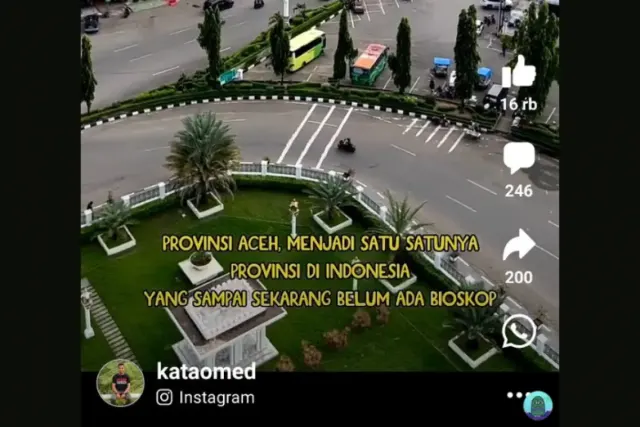 Aceh Jadi Satu-satunya Provinsi Tanpa Bioskop di Indonesia, Ini Fakta-fakta di Baliknya