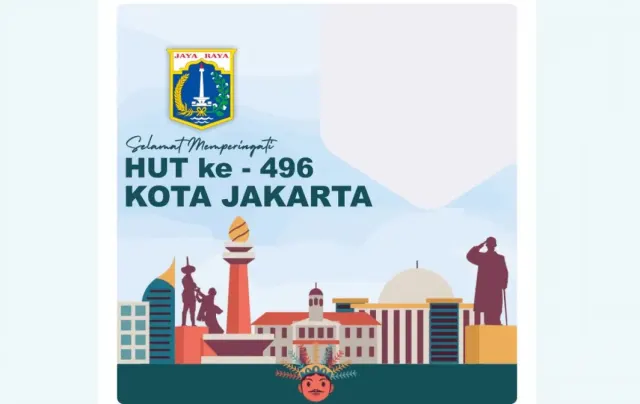 Twibbon HUT DKI Jakarta, Rayakan Hari Jadi Kota Jakarta ke-496