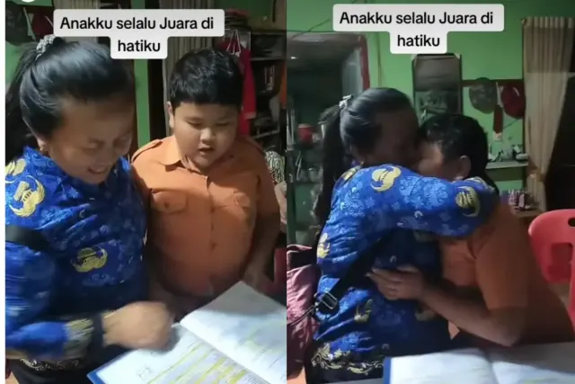Viral, Cara Ibu Tanggapi Nilai Rapor Anaknya yang Dapat Peringkat 27 Ini Banjir Pujian