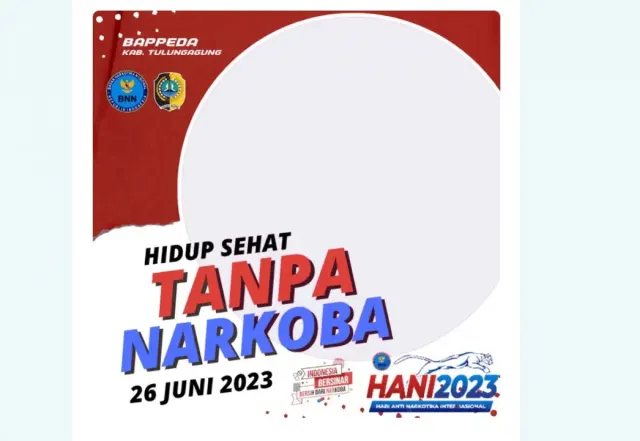 Generasi Tangguh, Generasi Bebas Narkoba! 10 Twibbon Hari Anti Narkoba Internasional 2023