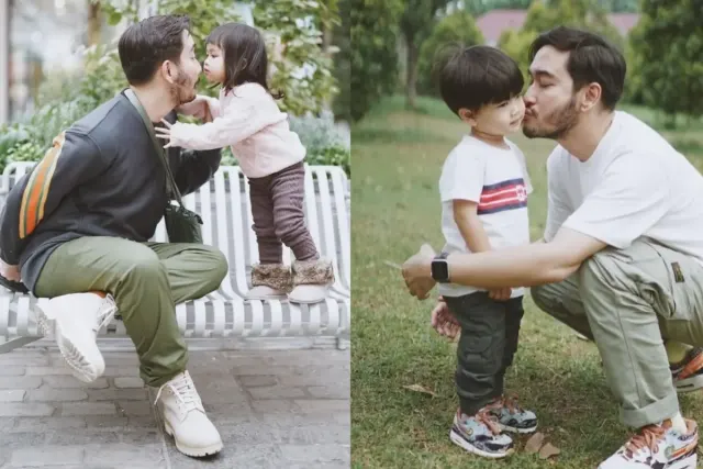 8 Momen Jeje Govinda Telaten Momong Anak Kembarnya, Layak Disebut Papa Kesayangan