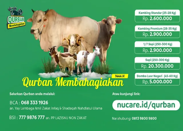 Cara Qurban Online lewat Laman NU Care-LAZISNU