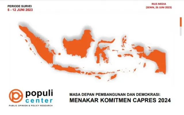 Hasil Lengkap Survei Populi Center, Elektabilitas Capres, Cawapres, Partai Politik hingga Kepuasan Publik Atas Kinerja Jokowi