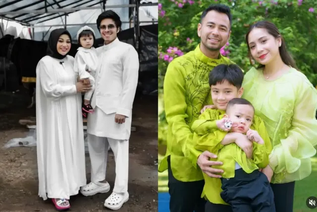 Warna-Warni Seragam 7 Keluarga Artis di Momen Idul Adha, Kompak Abis