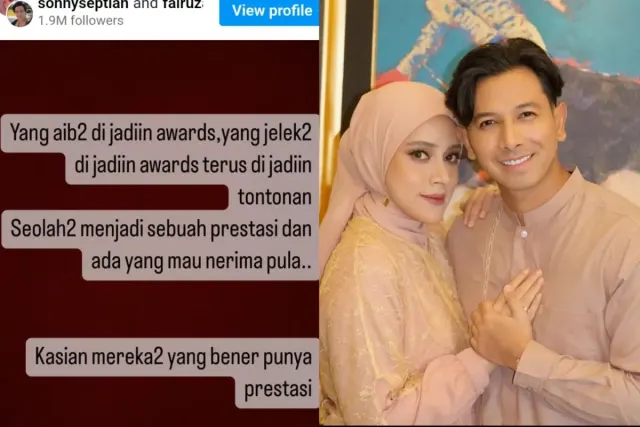 Kronologi Sonny Septian Kritik Ajang Award untuk Aib, Sentil Artis yang Mau Menerima Penghargaan