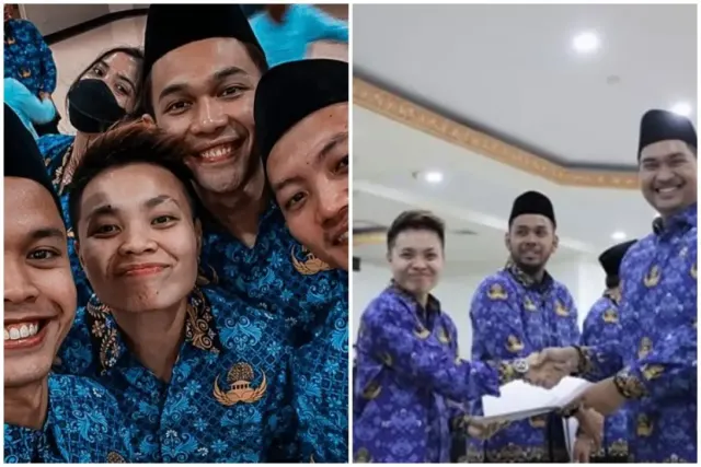 7 Potret Atlet Badminton usai Diangkat PNS, Ginting Mirip Guru, Rian Model Santri