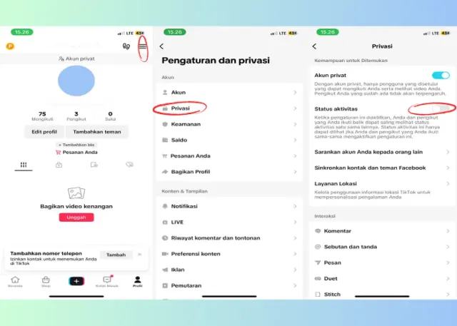 Cara Mudah Menonaktifkan Status Online di TikTok