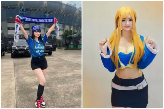 5 Potret Manis Monica Agustine, Cosplayer Anime yang Juga Suka Sepak Bola