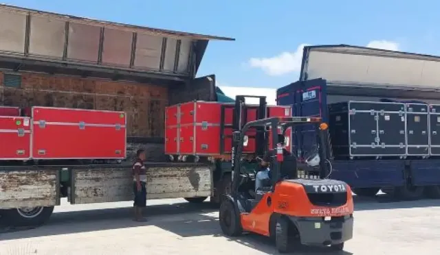 Jelang MotoGP Mandalika 2023, Logistik Mulai Berdatangan