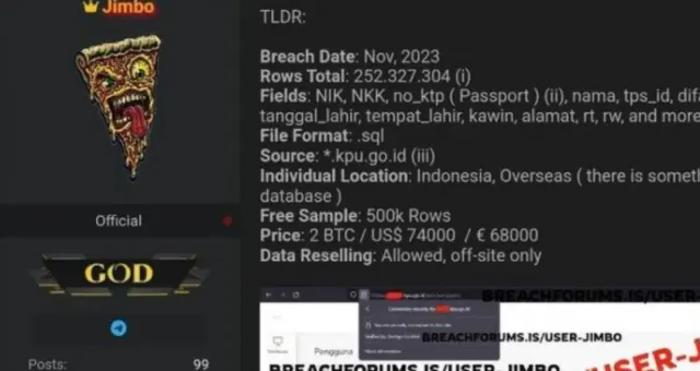 5 Fakta Mengejutkan 204 Juta Data KPU Bocor yang Dijual Rp1,2 Miliar