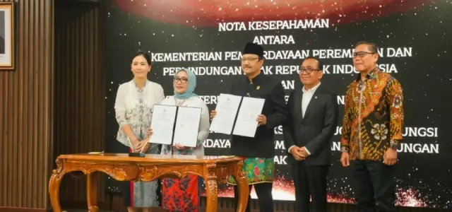 Kemensos dan KemenPPPA Teken MoU Sinergi Pemberdayaan Perempuan dan Perlindungan Anak